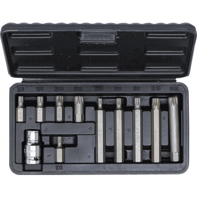 BGS Bit-Satz Antrieb Außensechskant 10 mm (3/8 ) Innenvielzahn (für XZN) 11-tlg BGS Do it yourself 5030