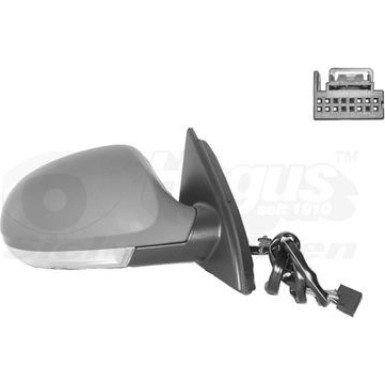 Aussenspiegel re. elek. Verst. bhz VW Passat IV konvex, grundiert OE 3C1857508DM9B9 HAGUS