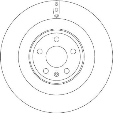 Bremsscheibe TRW SINGLE DF6343S