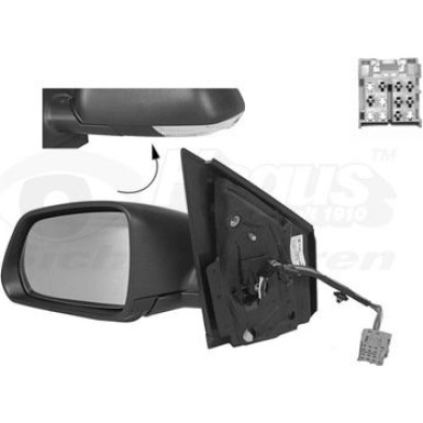 Aussenspiegel li. elek. Verst. bhz VW Polo V OE 6Q1857507AD9B9 HAGUS