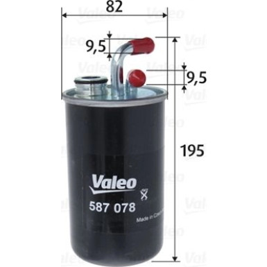 VALEO Kraftstofffilter | 587078