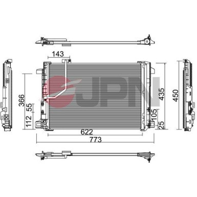 JPN Kondensator, Klimaanlage 60C9106-JPN