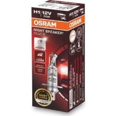 H1 Osram | 12V 55W P14.5S NBS | Night Breaker Silver | 64150NBS H1 Osram | 12V 55W P14.5S NBS | Night Breaker Silver | 64150NBS