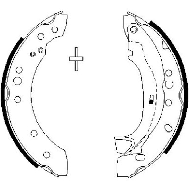 0 986 487 664 Bremsbackensatz