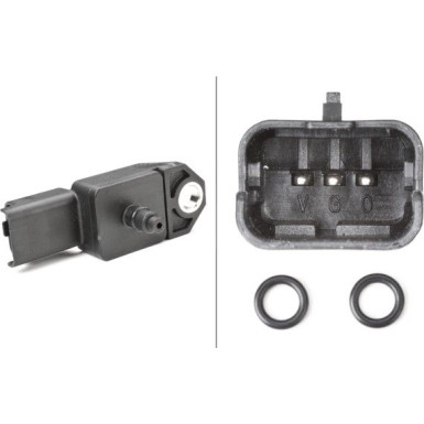 HELLA Sensor, Ladedruck | 6PP 009 400-521
