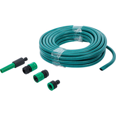 BGS Wasserschlauch PVC mit Wasserspritze und Schnellkupplungen 15 m 6-tlg BGS Do it yourself 70906