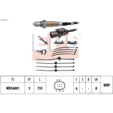 EPS Lambdasonde 1.998.374 Made in Italy - OE Equivalent