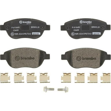 BREMBO Bremsklötze Xtra VA | CITROEN C3, C4 PEUGEOT 206, 207 02 | P 61 068X BREMBO Bremsklötze Xtra VA | CITROEN C3, C4 PEUGEOT 206, 207 02 | P 61 068X