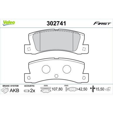 VALEO Bremsbeläge VALEO Bremsbeläge