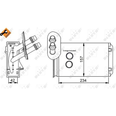 Wärmetauscher, Innenraumheizung EASY FIT 58223