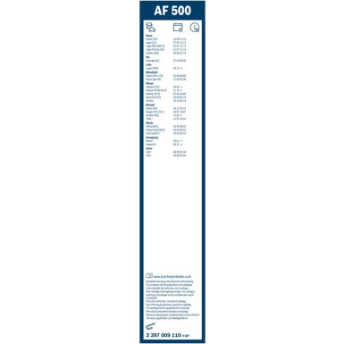 AF500 BOSCH | Aerofit | 500/500mm | 3397009110