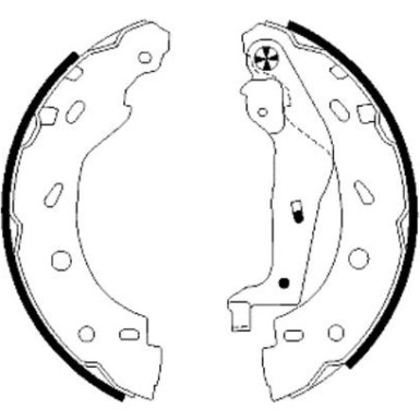 91057400 Bremsbackensatz 91057400 Bremsbackensatz