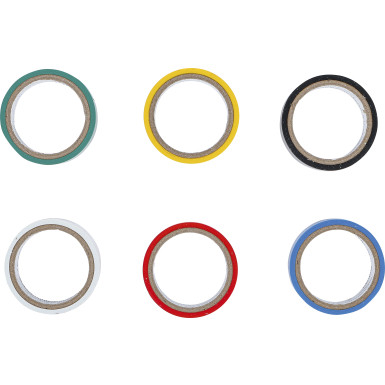 BGS COLOR Multi-Klebeband Set 19 x 3,5 m 6-tlg BGS Do it yourself 3024