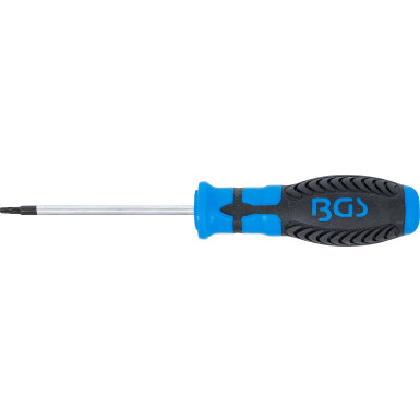 BGS Schraubendreher | T-Profil (für Torx) T9 | Klingenlänge 80 mm | 4916