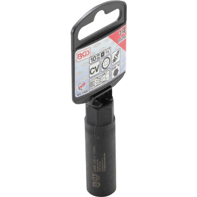 BGS Zündkerzen-Einsatz Sechskant | Antrieb Innenvierkant 10 mm (3/8"""") | SW 14 mm | 2400