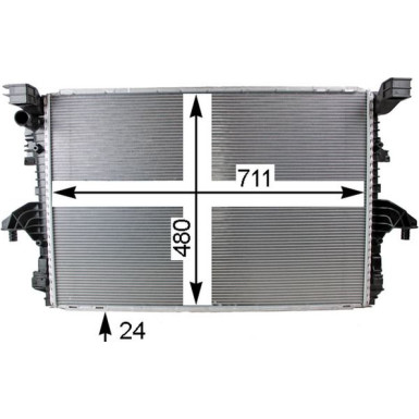 MAHLE Kühler, Motorkühlung CR 805 000P