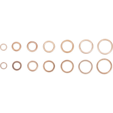 BGS O-Ring-Sortiment | Kupfer | Ø 6 - 20 mm | 95-tlg | 9313