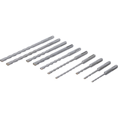 BGS Hammer-Bohrer-Satz | SDS-Schaft, Hartmetallspitze | 4 - 12 mm | 56-tlg | 7894