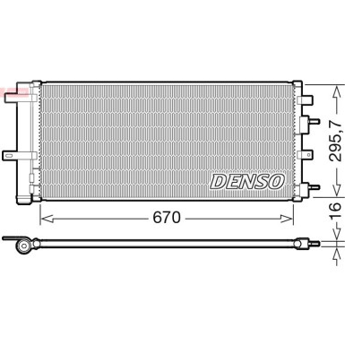 Denso | Kondensator, Klimaanlage DCN10053 Denso | Kondensator, Klimaanlage DCN10053