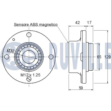 RUVILLE Radlager 6631
