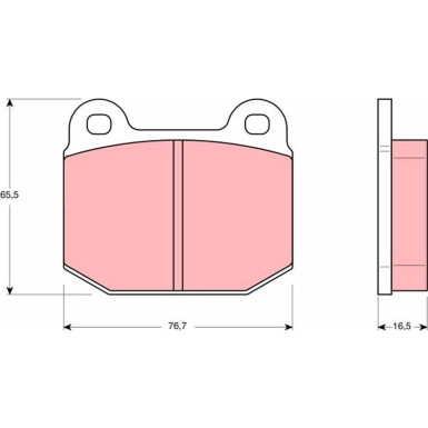 TRW Bremsbeläge GDB611