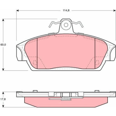 Bremsklötze VA | MG TF 90 | GDB859