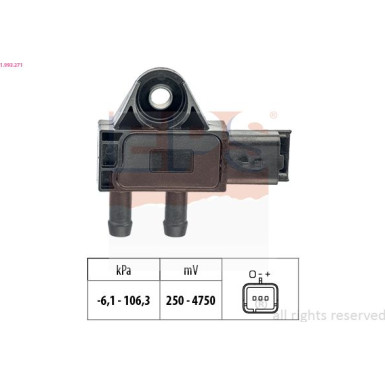 Sensor, Abgasdruck Made in Italy - OE Equivalent 1.993.271