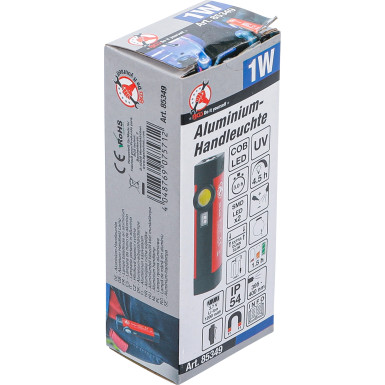 BGS COB-LED / UV-Aluminium-Handleuchte 1 W BGS Do it yourself 85349