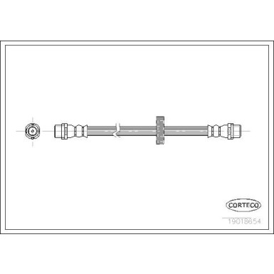 CORTECO Bremsschlauch | 19018654
