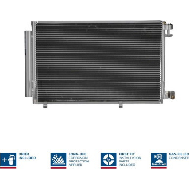 Kondensator PKW | FORD FIESTA 1.2-1.4-1.6 08 | 940108