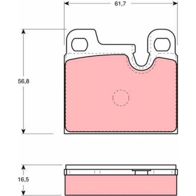 TRW Bremsbeläge GDB258