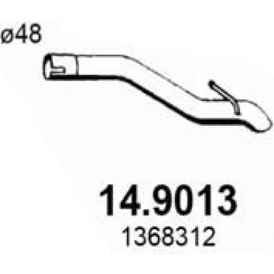 Abgasrohr BMW 3,FORD 06 14.9013