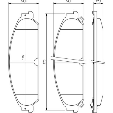 Bremsklötze | CHRYSLER,DODGE | 0 986 494 483 Bremsklötze | CHRYSLER,DODGE | 0 986 494 483