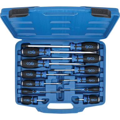 BGS Schraubendreher-Satz | mit 6,3 mm (1/4"""") Innenvierkant | 12-tlg | 7896