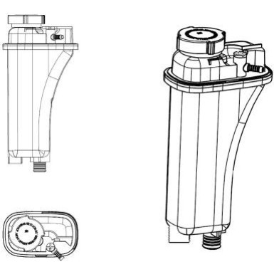NRF Ausgleichsbehälter, Kühlmittel 454042 EASY FIT