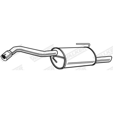 52 / Auspufftopf Hinten | MITSUBISHI Colt 1.1i, 1.3i 04 | 23662