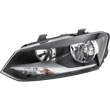 Scheinwerfer L H7/H7 +MOT SCHW/CHR HELLA PQ | VW POLO 6,09-4,14 | 1EE 247 051-011