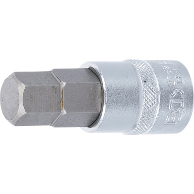 BGS Bit-Einsatz | Länge 70 mm | Antrieb Innenvierkant 12,5 mm (1/2"""") | Innensechskant 11/16"""" | 2752