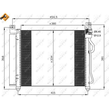 Kondensator, Klimaanlage EASY FIT 35569