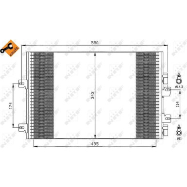 Kondensator, Klimaanlage EASY FIT 35543