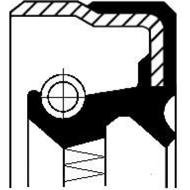 01037214B Wellendichtring, Differential