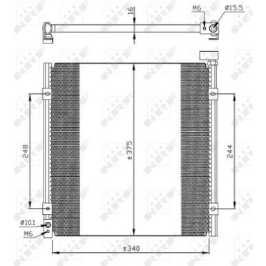 NRF Klimaanlagenkühler 35264 EASY FIT