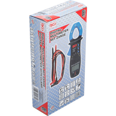 BGS Digital-Multimeter mit Zange für Gleich- und Wechselstrom | 2202