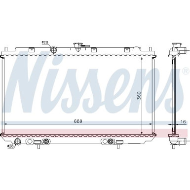 Wasserkühler PKW | NISSAN PRIMERA P12 1.6 AUT.02 | 67345A