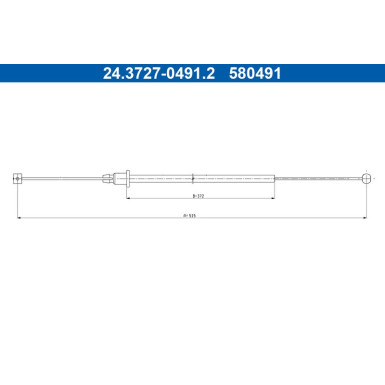 SEILZUG, FESTSTELLBREMSE | 24.3727-0491.2