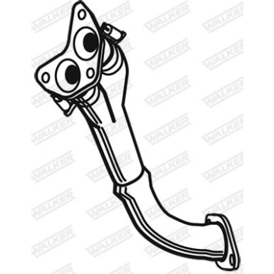 61 / Auspuffrohr Vorne | FORD Escort 1.8D 44KW 90-95 | 2982