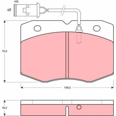 TRW Bremsbeläge GDB1111