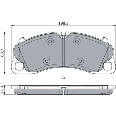 Bremsklötze | PORSCHE 911 11 | 0 986 494 788