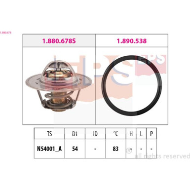 Thermostat, Kühlmittel Made in Italy - OE Equivalent 1.880.678