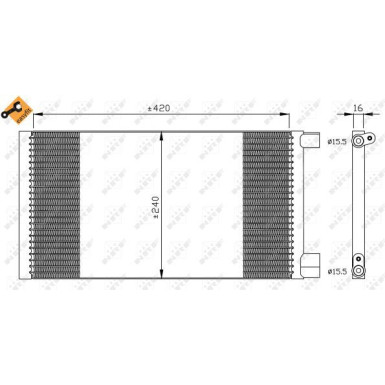 Kondensator, Klimaanlage EASY FIT 35487